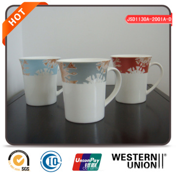 Coffee Mug Set with Flower Design